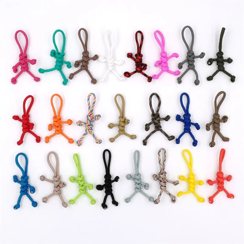 Paracord Buddy Keychain Ultra Portable Novelty Handmade Carabiner Accessories 550 Parachute Cord for Scooters Cars Key Holder 550 X2