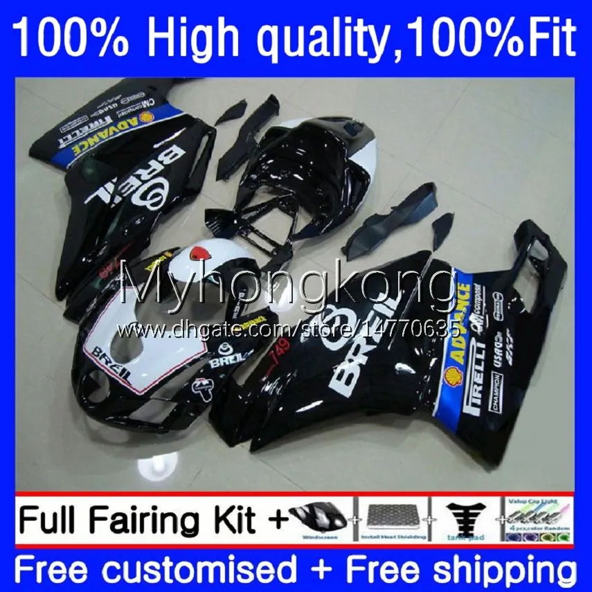 Ducati 749-999 749S 999-999 999 Bodywork 03-06 999 S R 03 04 05 06 749R 999R 2006 2006 2006 OEM Bodys Kit Factory Black White