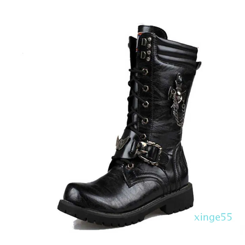 Amazon.com: Jousen Men's Boots Fashion High Top Motorcycle