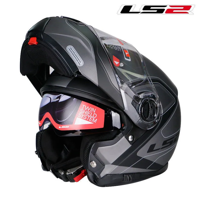 LS2 FF325 Flip Up Moto Dual Shield Man Donna Modulare Casco Moto Capacete LS2 Casco Cascos Para Moto Dot