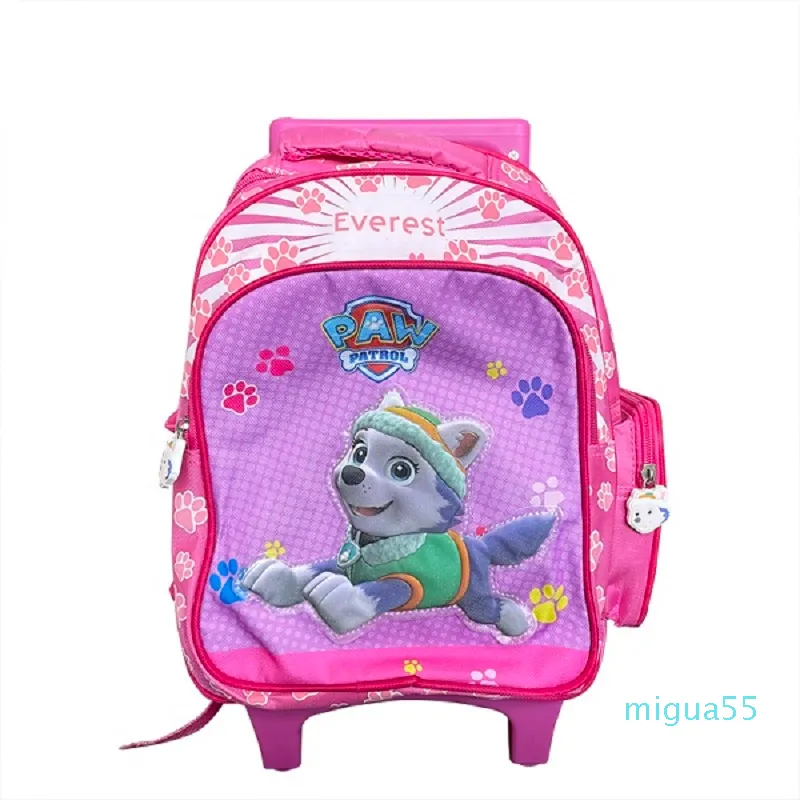 cartable de chariot de 13 pouces pour enfants pratique et pratique cartable pour enfants à motif de dessin animé mignon conçu pour les enfants