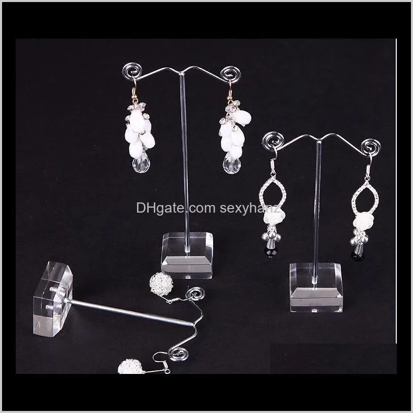 new clear acrylic tree jewelry display stand earring display stand earring holder rack showcase necklace holder