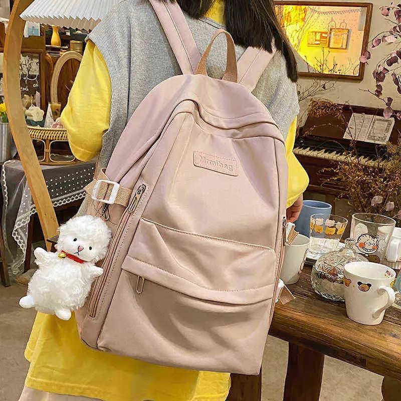 Multi poche imperm able en nylon femmes sac dos tudiant sac dos femme sac de voyage livre cartable pour adolescente gar ons cartable 202211
