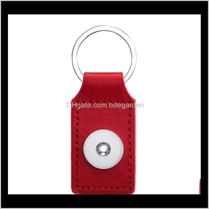 noosa interchangeable ginger snap buttons key chain & key rings snaps jewelry noosa square leather keychain fashion keychainps2206