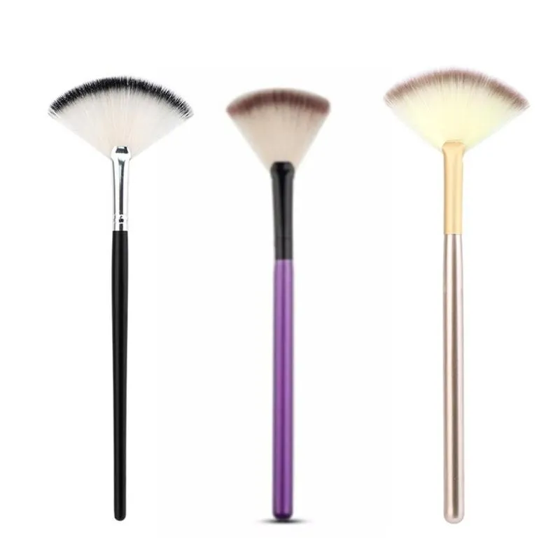 Makeup Brushes 5pcs Fan Facial Soft Brush Cosmetic Applicator Tools For Glycolic Peel Mask Women Girls