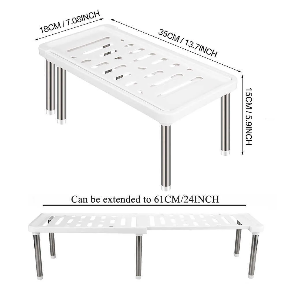 Organizador Expandible Debajo Del Fregadero 1/2 Tier Suministros De Cocina  Organizador De Gabinete, Pot Pan Spice Rack, Estante De Almacenamiento Para  Cocina, Baño 210705 De 20,6 €