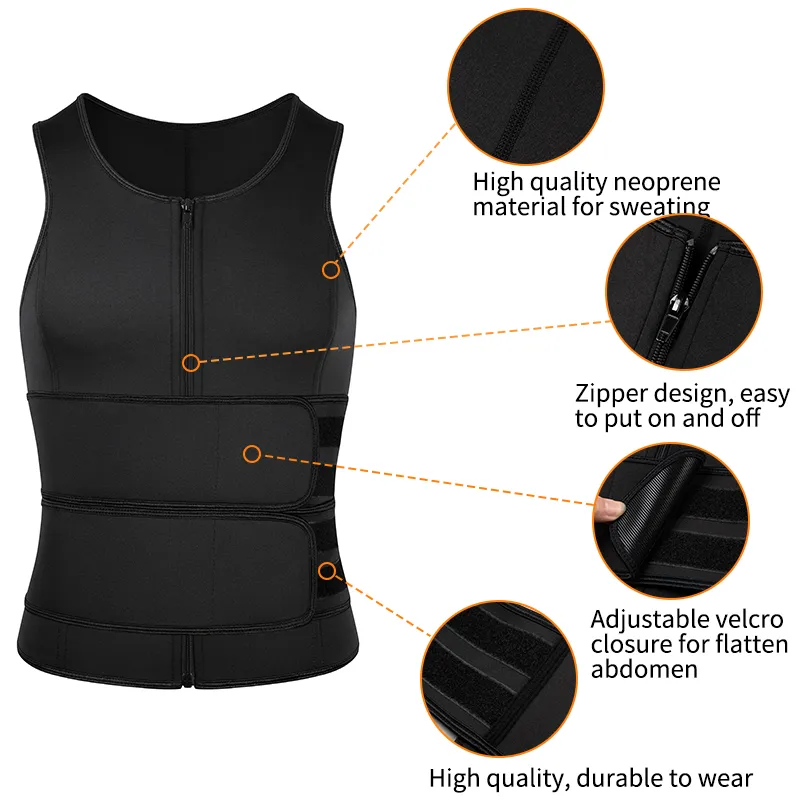 Generic Men Slimming Body Shaper T_Shirt Body Control Tummy Vest