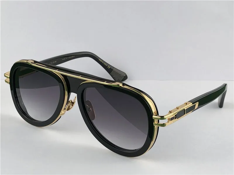 Mens black and gold aviator sunglasses hot sale