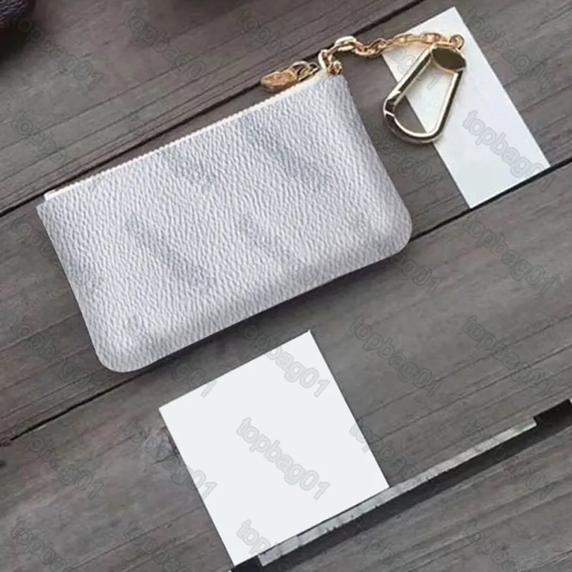 Kluczowa torebka Monety Luxurys Kobiety Uchwyt Karty Kredytowej Portfel Projektant Skórzany Keybag Mini Moda Mężczyzna Krótkie Portfele z pudełkiem M62650