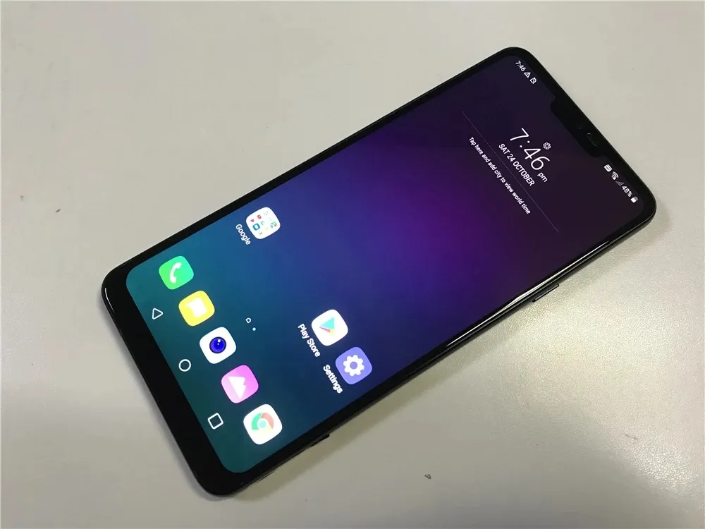 スマートフォン本体 LG Q9 (64GB 4GB-RAM) オリジナルのロック解除LG Q9電話6.1インチクアッドコア4GB RAM 64GB