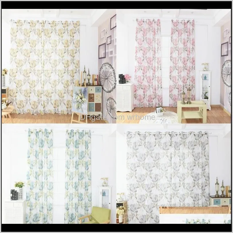 Zasłona Draps Deco El Supplies Garden100 250 100 * 200 cm Design for Home Decoration Peony Kwiat Ekrany Drukowane Screens1 Drop Dostawa