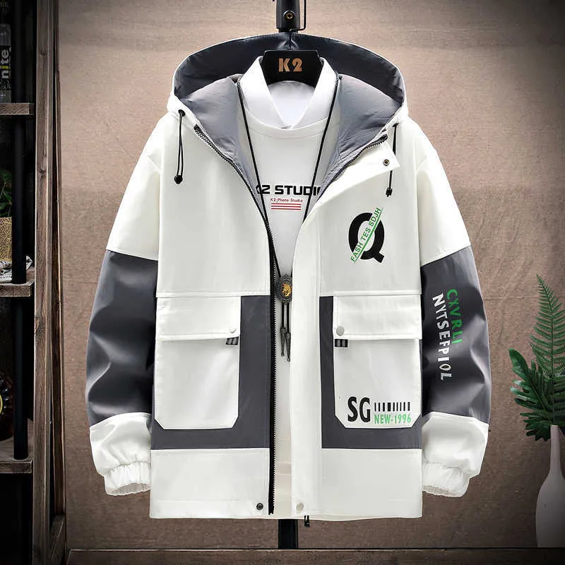 高価値セリー Print Fashion Korean Windbreaker Casual Men For Jacket Clothing