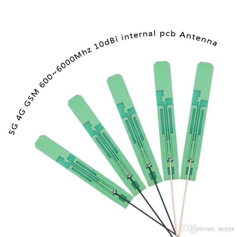 Dahili PCB Anten GSM 2G 3G 4G 5G NB-IOIT IPEX U.FL Full Band Yüksek Kazanç 8dbi Antenler 600-6000MHz 8BI 12cm Kablo Hattı