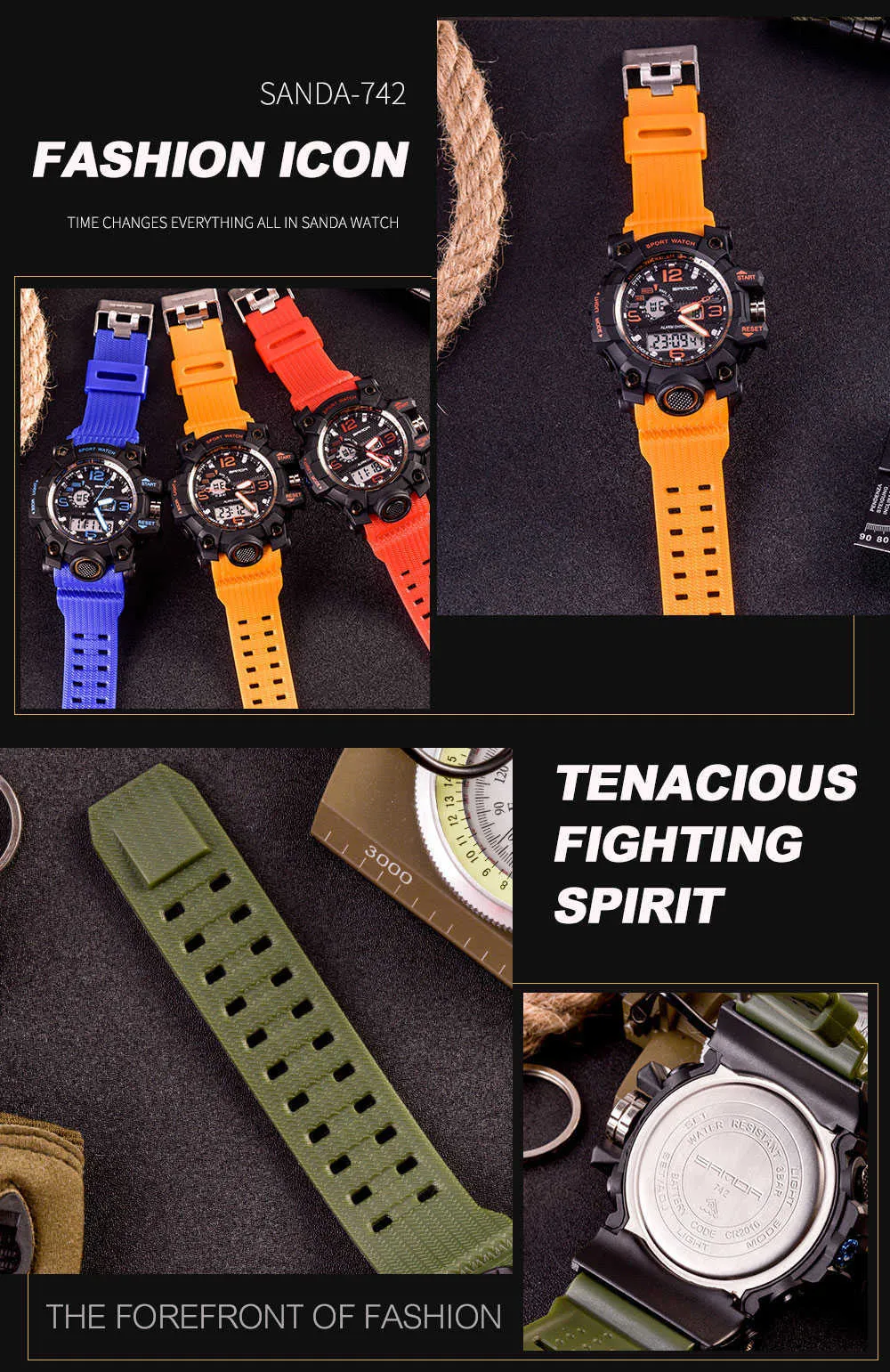 Sanda discount watch 742
