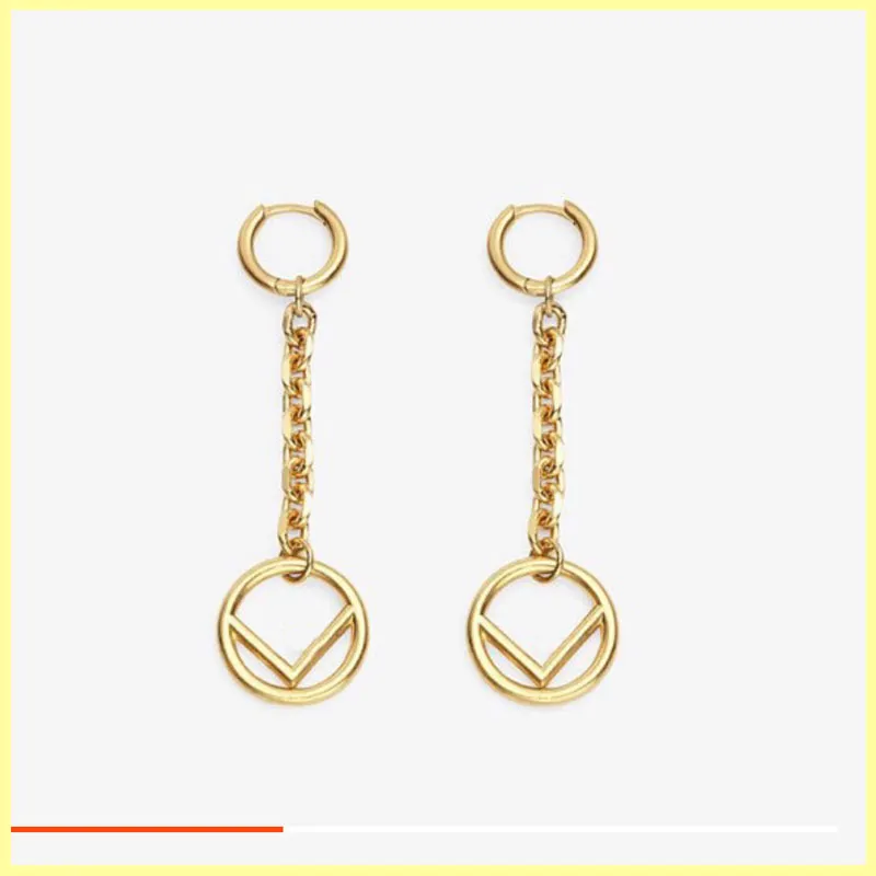 Hoops örhängen Fashion 925 Sterling Silver Dangle Earring för kvinnor med Box Jewelry Luxury Gold Earring Designer Letters F Studs 267i