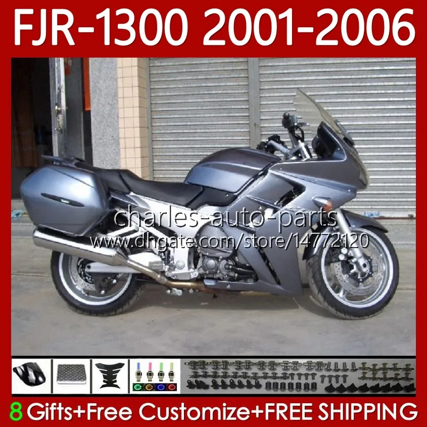 OEM Łamyki dla Yamaha FJR-1300 FJR 1300 a cc Stock Color FJR1300 01 02 03 04 05 06 Moto Body 106NO.38 FJR-1300A 2001 2002 2003 2004 2004 2005 2006 FJR1300A 01-06 Zestaw nadwozia