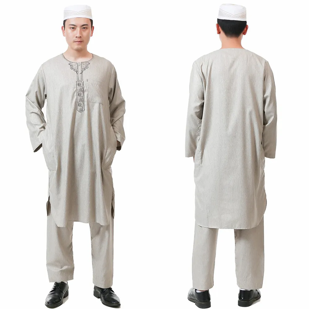 Muslim Mens Arabic Thobe Set Pakistan Mens Islamic Clothing Thobe, Qamis  Kaftan Hombre, Djellaba Homme Kurta283A From Uikta, $63.97