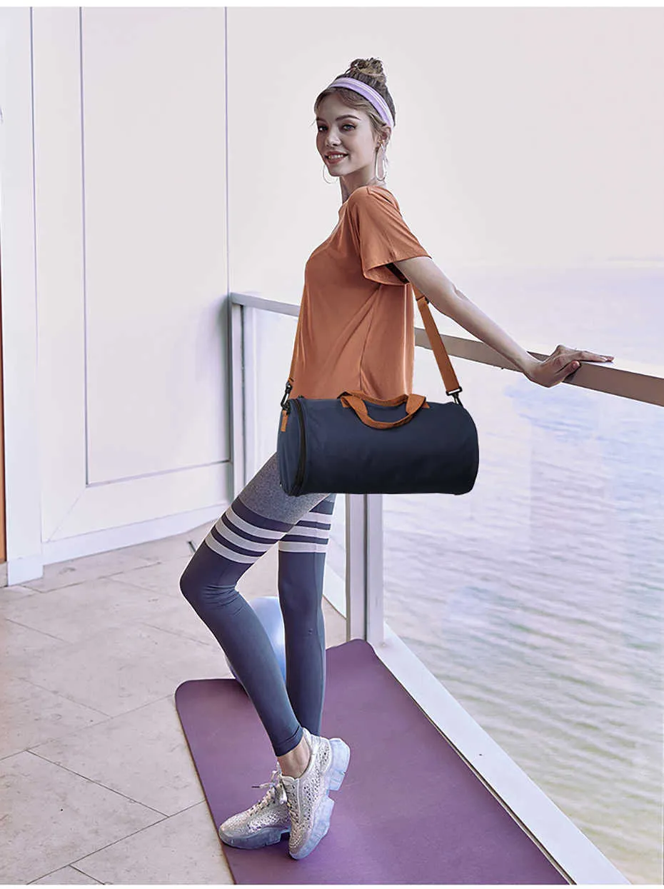 Outdoor Sports Gym Bag Multifunction Training Fitness Shoulder Bag With Shoes Pocket Travel Yoga Handbag Dry wet Swimming Bag0108