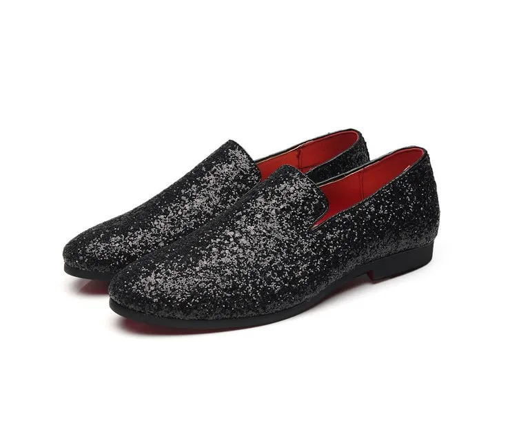 Handmade Sparkling Crystal Rhinestone Loafers Luxury Shoes Suede Slip On Tassel Men Dress Party And Wedding luxurys Shoe