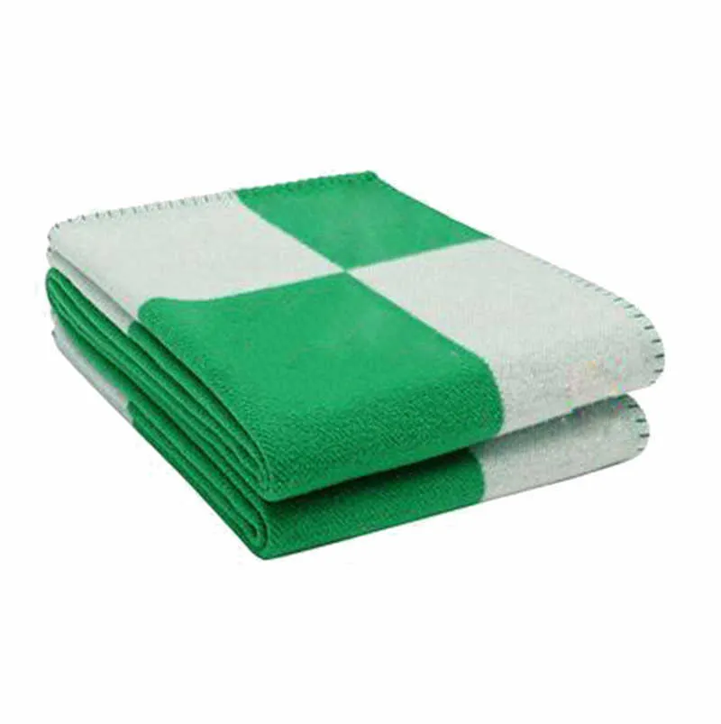 Tryckt brev kashmir stickade filtar Kasta virkad ullpläd för soffa/stol/kärlekssäte/bil camping filt sjal