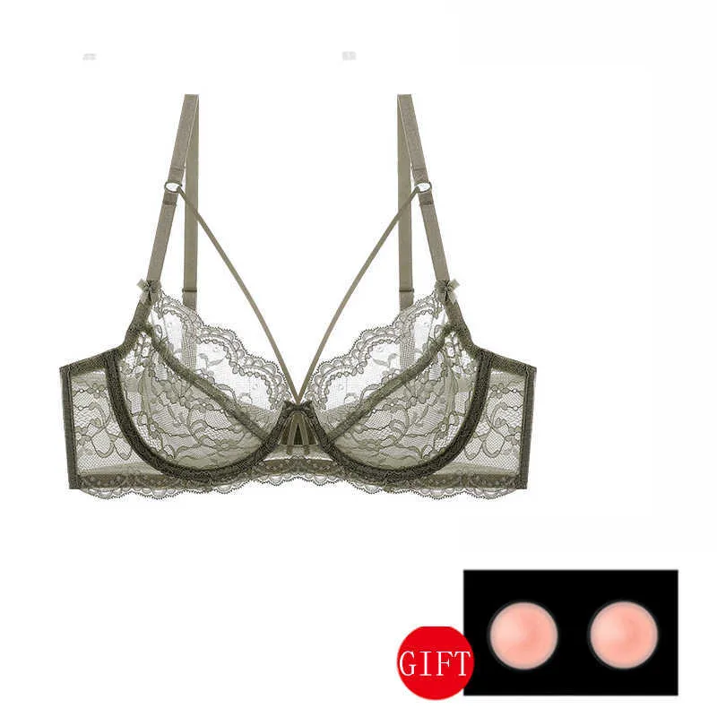 Ultra Thin Deep V Lace Transparent Strap Bra Top For Women Sexy Lingerie  With Transparent Design, Perfect For Big Breasts Available In A, B, C, D,  And E Cup Sizes Transparent Strap