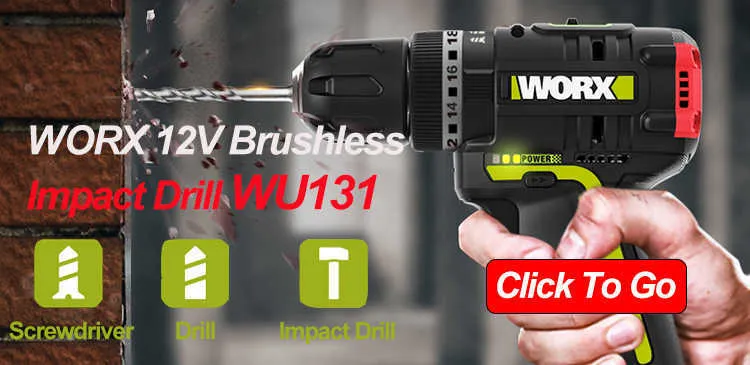 WORX WU130 Cordless Drill Driver 12V Brushless Motor 30N.M Torque 10mm Max Drilling 2024 Model From Xue009 72.2 DHgate.Com