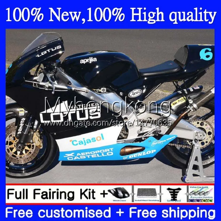 Body For Aprilia Blue black RSV 125 RS 125 RR 125RR RSV125RR 1999 2000 2001 2002 2003 2004 2005 7No.69 RS-125 RS4 RSV125 99-05 RSV-125 RS125 R 99 00 01 02 03 04 05 Fairings