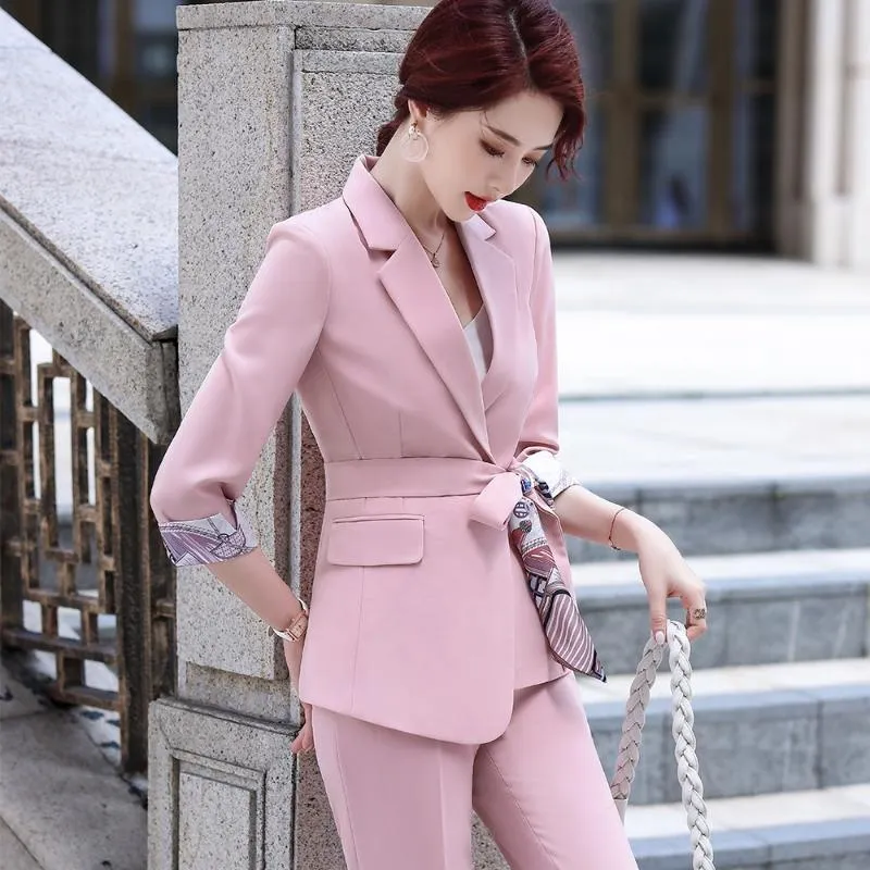 Stylish Womens Pink Suit In Pink Yellow Blue And Black For