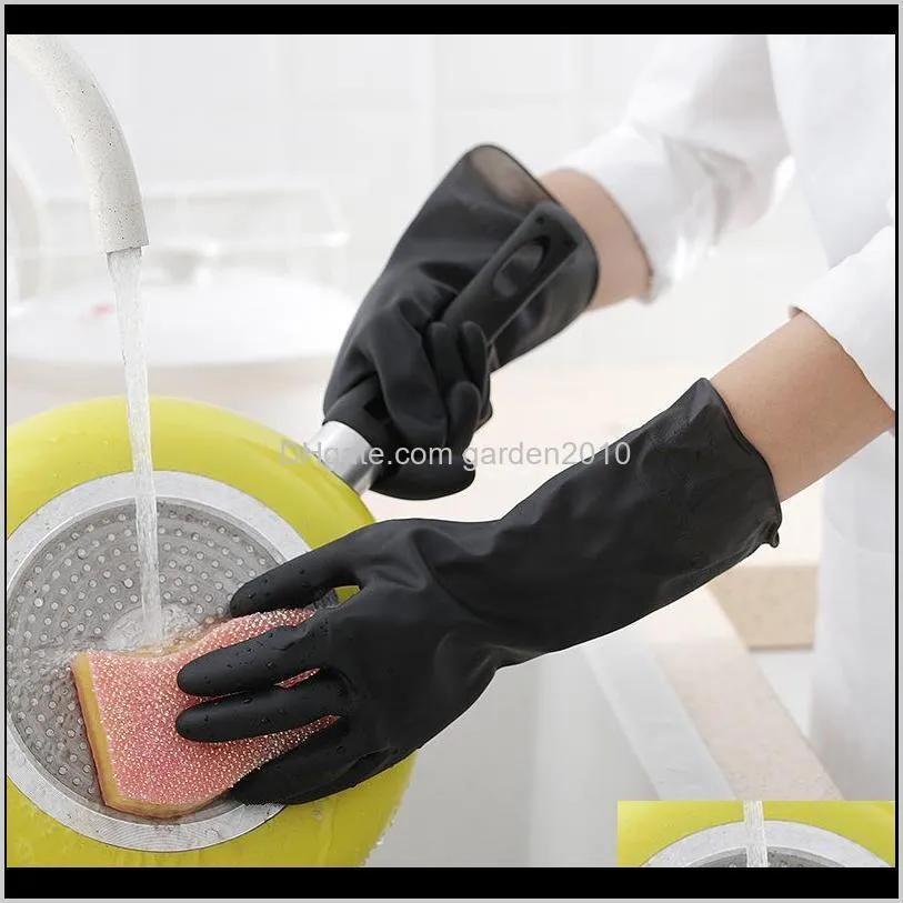 kitchen dish washing gloves household gloves dishwashing rubber washing clothes cleaning1