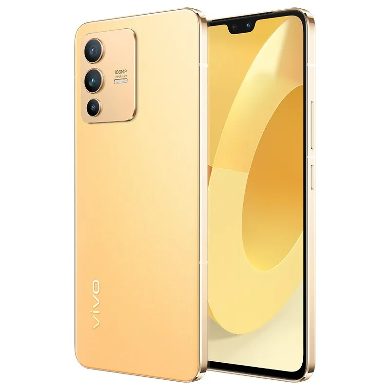 Cellulare originale Vivo S12 5G 8GB RAM 128GB 256GB ROM Octa Core Dimensity 1100 108.0MP NFC Android 6.44" AMOLED ID impronta digitale a schermo intero Face Wake Smart Cell Phone