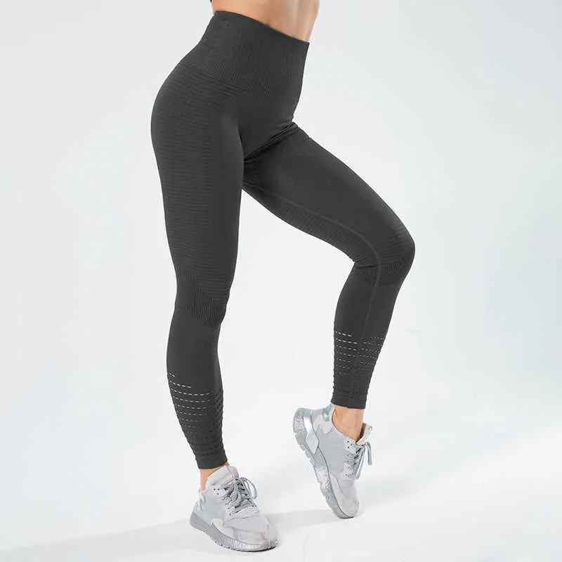 NORMOV Seamless High Waist Push Up Seamless Gym Leggings For Women Black  Hollow Out, Breathable, Quick Drying, And Perfect For Workouts And Jeggers  210925 From Dou003, $10.74