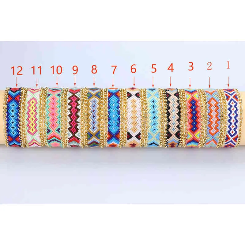 Fashion OL Strap Nepal Ethnic Style Hand-woven Charm Bracelets Exquisite And Comfortable Watch Decoration Woven Rope Bracelet Jewelry Gift