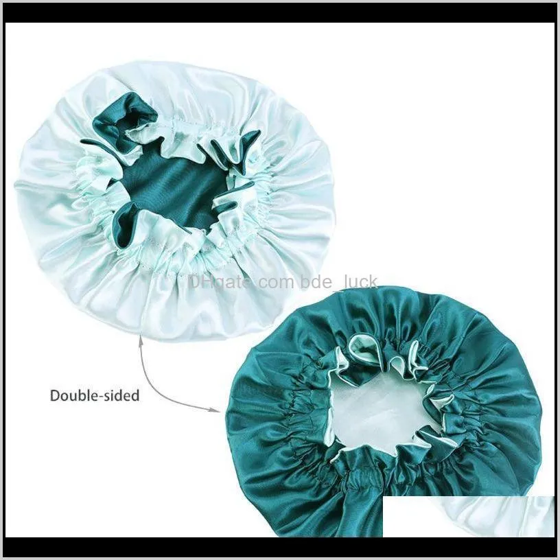 2020 NEW ARRIVAL Cute Baby Silky Satin Bonnet Adjustable Sleep Cap Girl Night Turban Children Headwear