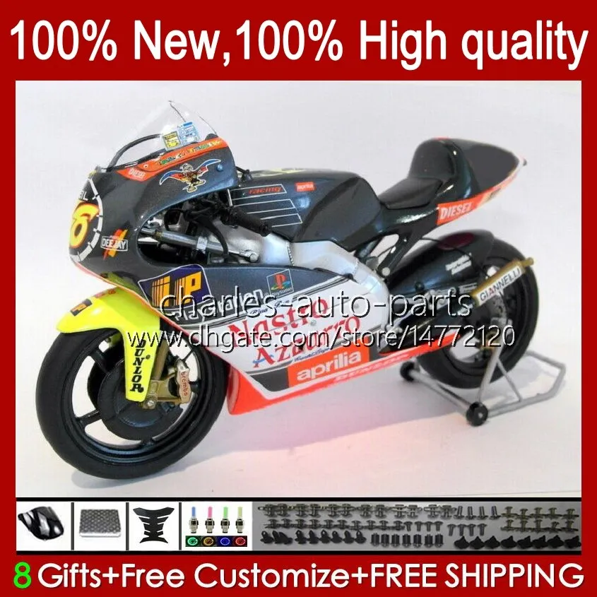 Feedings + Cobertura de Tanque para Aprilia RSV250RR RS-250 RSV250 RS RSV 250 RSV-250 98-03 23No.19 RS250 RR 1998 1999 2000 2001 2002 2003 RS250R 98 99 00 01 02 03 Bodys Kit Preto Branco