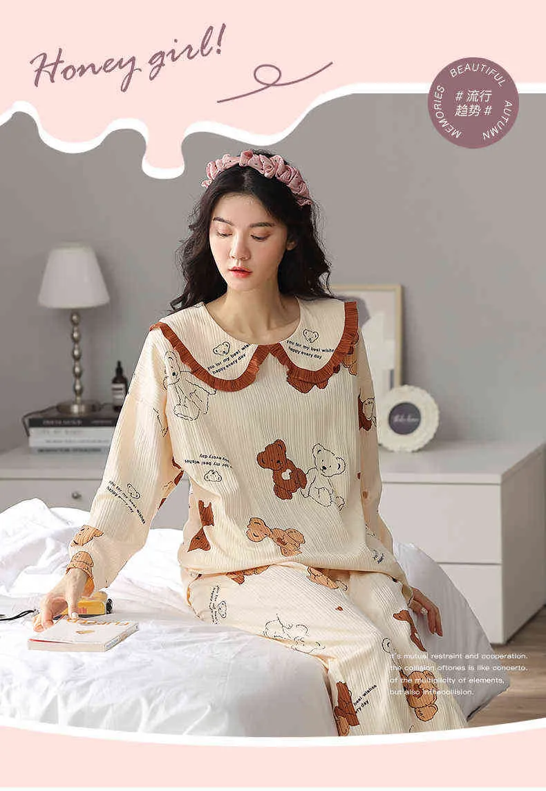 M L XL XXL XXXL 4XL 5XL Women Pajamas Sets Cute Animal Girls