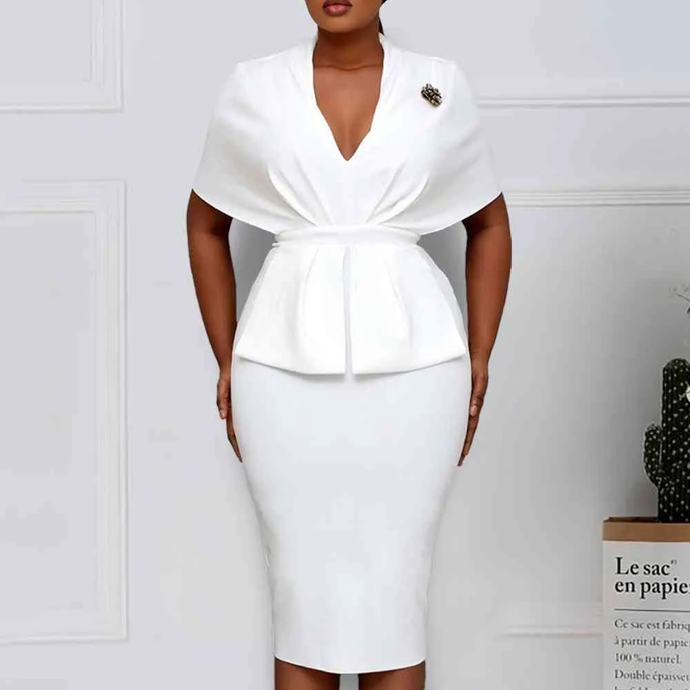 sachin and babi light blue dress Africa Women Fashion Elegant Dress Plus Size Peplum MIDI Bodycon Dress - MIDI  Bodycon Dress and Peplum MIDI Dress price main image 1