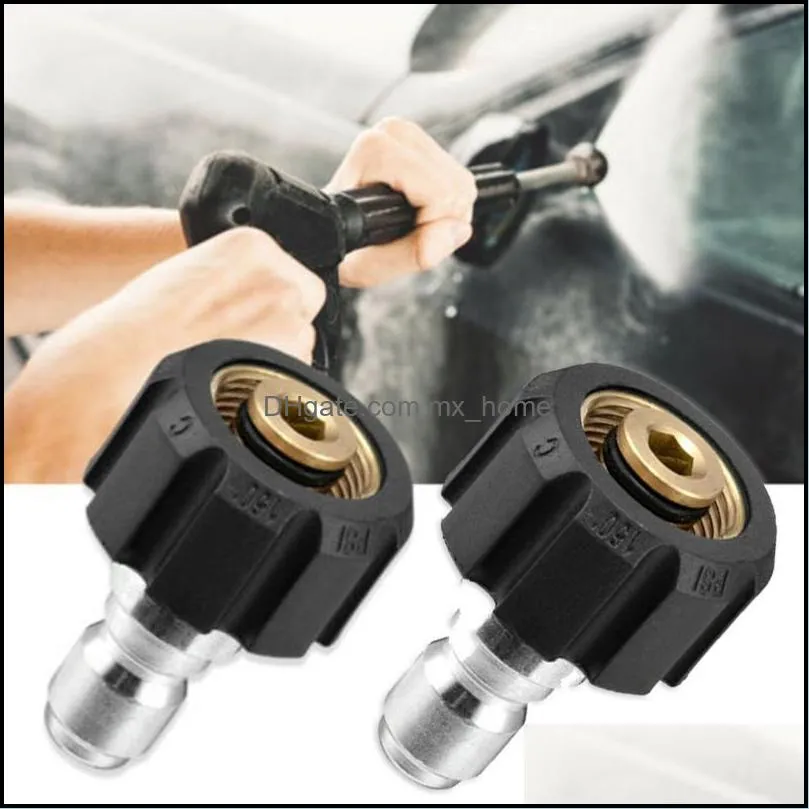 3/8 Quick Connect Male To M22 14 15 Female Adapter For Pressure Washer Connector Watering Equipments