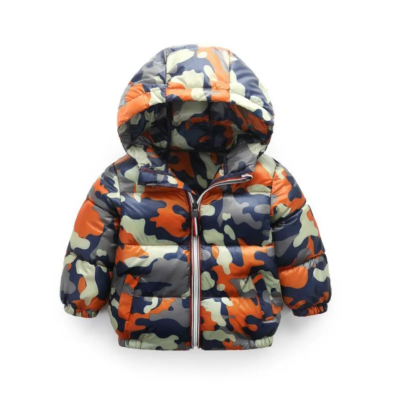 Пальто, зимняя куртка для маленьких мальчиков, детская одежда, 2021 г., детская камуфляжная теплая куртка с капюшоном, Manteau Garcon Casacas Menino, парка, верхняя одежда
