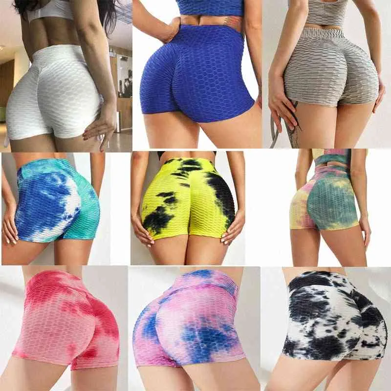 Summer Women Scrunch Back Shorts Yoga Gym Fitness Butt Lift Booty