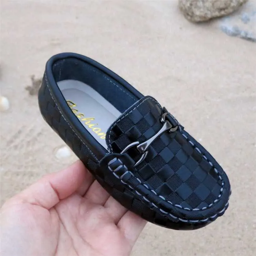 Pojkar Flickor Skor Moccasins Soft Barn Loafers Barn Flats Casual Båt Barnens Bröllop Läder Höst Fashion 220208