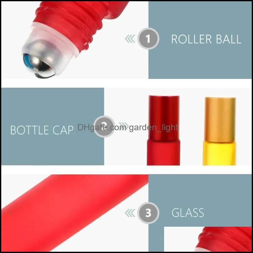 Storage Bottles & Jars 1 Set 12pcs Roll-on Glass Perfume (Mixed Style)