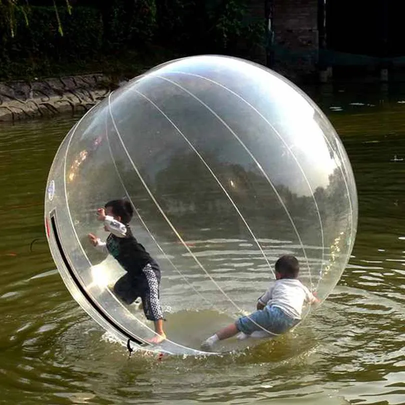 Transparent PVC Inflatable Water Zorbing Rainforest Bouncer Human Zorb