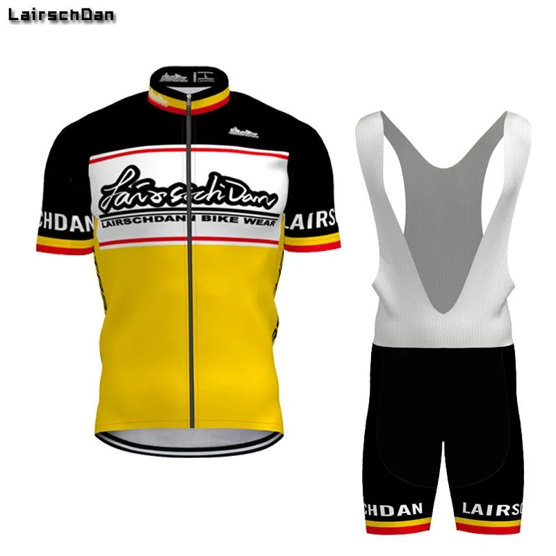 Set da corsa Maglia da ciclismo LairschDan Pro Uomo Estate Abbigliamento sportivo all'aperto Abbigliamento da bici Tuta da bicicletta MTB traspirante