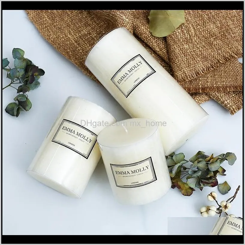 white romantic european candlestick scented candle wedding hotel high-grade column wax candles for wedding decoration gifts