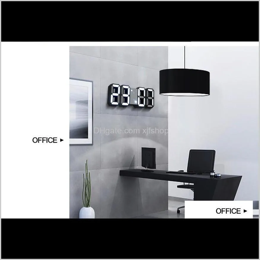 led clock alarm watch usb charge electronic digital clocks wall horloge 3d dijital saat home decoration office table desk clock