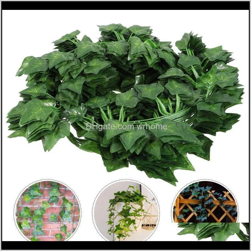 12pcs fake foliage vines hanging simulation ivy leaves rattan for home office1