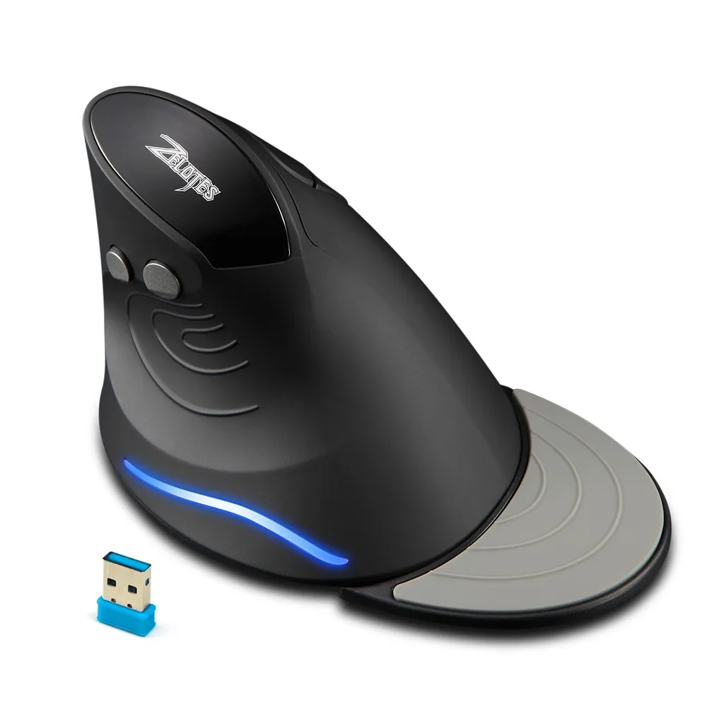 Mouse Da Gioco Wireless Mouse Verticale 6 Tasti Mouse Ottico 2,4 GHz Con 3  DPI Regolabili PC Laptop Da 9,26 €