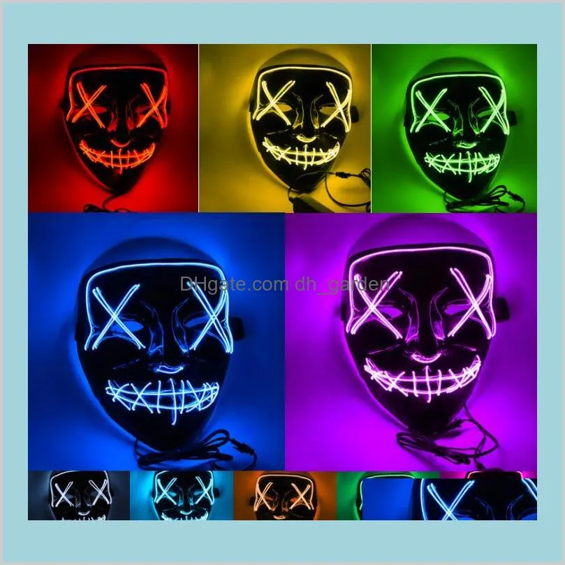 Halloween Led Glowing Mask V Horror