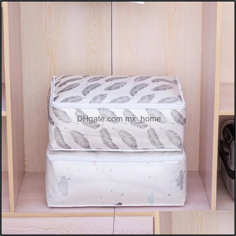 1Pc Fashion 2021 Household Items Storage Bags Organizer Clothes Quilt Finishing Dust Bag Quilts Pouch Washable Clothing & Wardrobe
