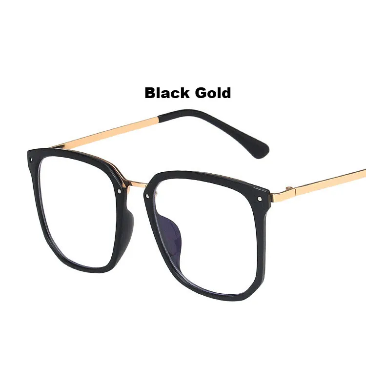 안티 푸른 빛 여성의 선글라스 프레임 클리어 렌즈 대형 컴퓨터 안경 빈티지 남자 안경 투명한 사각형 안경 척